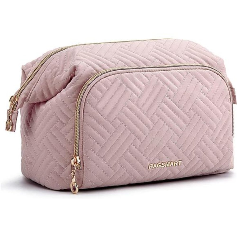 Travel Makeup Bag, Cosmetic Bag Make Up Organizer Case,Large Wide-open Pouch